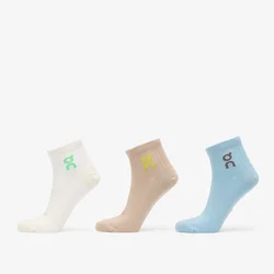 On Logo Sock Mid 3-Pack Desert/ Wash L