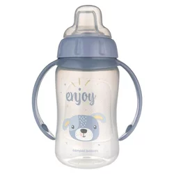 Canpol babies flasica/solja sa kljunom i ruckama 56/512 - training 320ml -cute animals ( 56/512_blu2 )