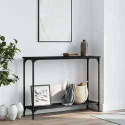 Konzolni stol crni 101 x 30,5 x 75 cm od konstruiranog drva