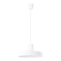 Sollux SL.1702 - Luster na sajli BILO 1xE27/15W/230V O 35 cm bela