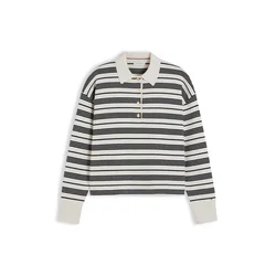 TOMMY HILFIGER Pulover črna/bela