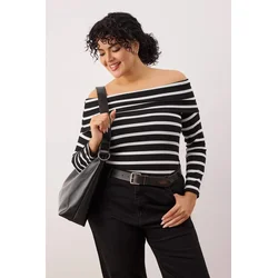 Trendyol Curve Ženska bluza Tbbaw26Af00111, Crna
