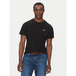 Barbour Majica Essential Sports MTS0331BK31 Črna Tailored Fit