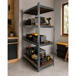 Office Elegante Metalna Polica 180x100x50 cm 5 Nivoa Nosivost 875 kg ( OE-MS-18010050 )