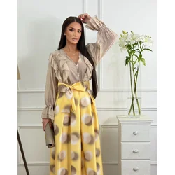 Squareonline Ženska košulja Beige Ruffle Puff, Bež
