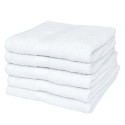 VIDAXL hotelske brisače za kopanje (100% bombaž, 70x140cm), bele