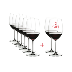 RIEDEL VERITAS CABERNET/MERLOT Čaše za crveno vino, 6+2 komada, 709ml
