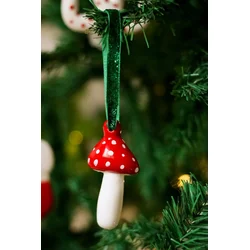 Aberto Design Novogodišnji ukras BSY513, Crveno-beli