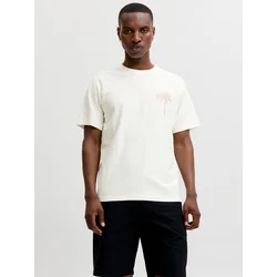 JACK & JONES Majica Blaemett off-bela