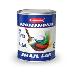 Hemmax Emajl Uljani lak za drvo i metal, 0.2l, Crni