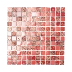MOZAIK SQUARE CRYSTAL/STONE/RESIN MIX RE 32,7X30,2