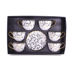 DIKER HOME Porcelanske šolje, 6 komada, Bele