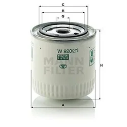 Mann Filter Filter motornega olja 62 mm A46158