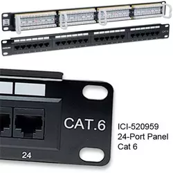 LAN Intellinet patch panel UTP Cat.6 24 porta 1U, 19
