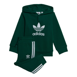 ADIDAS ORIGINALS Jogging komplet, tamno zelena / bijela