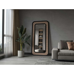 Hanah Home Podno ogledalo Ova, 90 x 180 cm, Crno