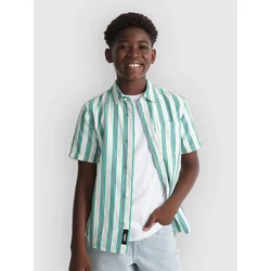 Vans Lawson Stripe Kids Shirt vivid verdant