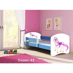 Deciji krevet ACMA II 160x80 + dusek 6 cm BLUE43