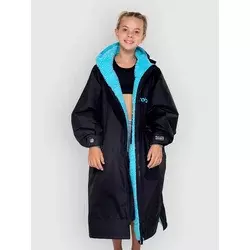Dryrobe Advance Long Sleeve Kids 5-9 Surf Poncho black blue