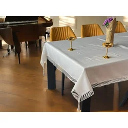 Stolnjak Milje 160x220cm Bela boja ( VLK000264-belaboja )