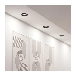 Eglo 902257 - KOMPLET 3x LED ugradnih spot svetiljki BARRANCO 1xGU10/4,5W/230V crne