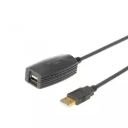 Kabl sa pojačivačem USB A - USB A M/F 5m crni