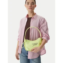 Tommy Jeans Ročna torba Metal Logo Shoulder Bag AW0AW18468 Zelena