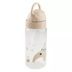 Done by Deer steklenička Celebration s slamico 350 ml sand