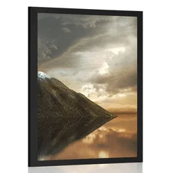 Plakat zapuščeni otok - 20x30 black