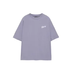 Pull&Bear Majica STWD svetlo lila / bela