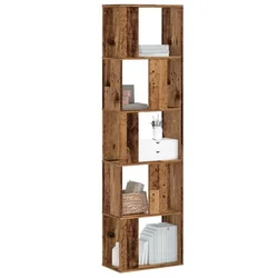 Regal za knjige 5 razina boja staro drvo 45x23,5x162,5cm drveni