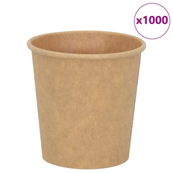 papirnate šalice za kavu 1000 kom 4 oz 100 ml smeđe