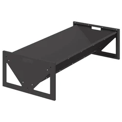 Hranilica za stoku Crna 108 x 50 x 28 cm Hladno valjani čelik