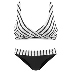 LASCANA Bikini, črna, bela