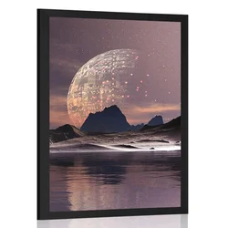 Plakat futuristična dežela - 20x30 silver