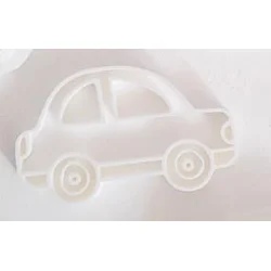 KREATIVNI SLATKIŠI Modla za kolače i ukrase Auto, 10 cm, Bela
