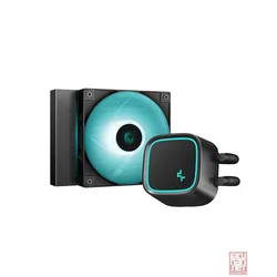 DeepCool LE300 Marrs, liquid CPU cooler with bright Marrs green LED lighting, noise up to 32.9db, 1x120mm fan