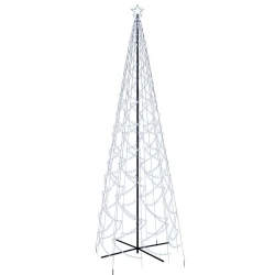 Stožasto božićno drvce hladno bijelo 1400 LED žarulja 160x500cm