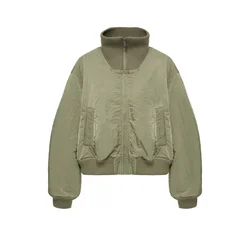 Pull&Bear Prehodna jakna oliva