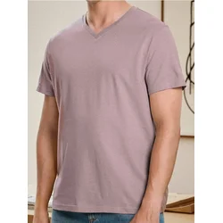Sinsay - Basic majica sa V-izrezom - pastelno roze