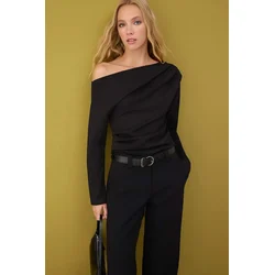 Trendyol Milla ženska bluza Twoaw26Bz00138, crna-crna