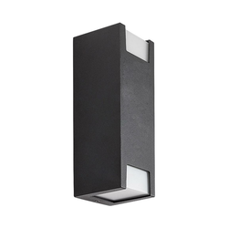 RABALUX Cernon Spoljna zidna lampa, IP44, 2xGU10, 7W, Crna