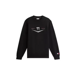 TOMMY HILFIGER Majica TH X CF1 siva/rdeča/črna/bela