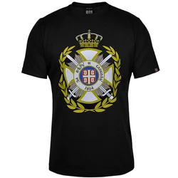 011Shop Muška majica kratkih rukava Karađorđeva zvezda, Crna