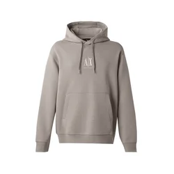ARMANI EXCHANGE Majica temno bež/bela