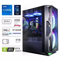 MEGA računalnik 9000X Z590 (Core i7 2.5GHz, 32GB, 1TB SSD, 2TB HDD, RTX3080Ti 12GB/RGB, brez OS)