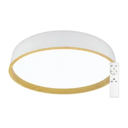 Top Light - LED prigušiva stropna svetiljka DEKOR LED/51W/230V + daljinski upravljač bela/bež