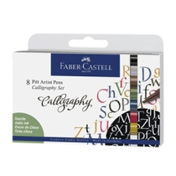 Kaligrafske olovke Faber-Castell Pitt / set od 8 komada (set)