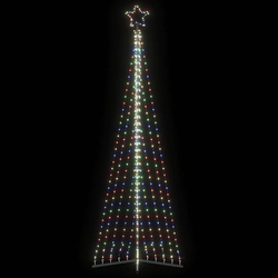 LED božićno drvce 495 LED šarenih 300,5 cm