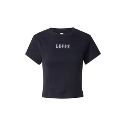 LEVIS Majica ESSENTIAL črna/bela